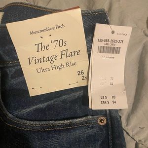 Abercrombie & Fitch the 70’s Vintage Flare jeans
